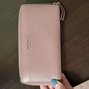 Kate spade zip up wallet